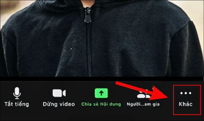 Tại giao diện chính của ứng dụng, nhấn vào mục Khác