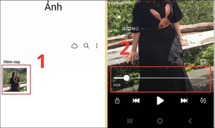 Chọn video đã tải xuống, di chuyển đến khung hình ưa thích và chụp lại màn hình.