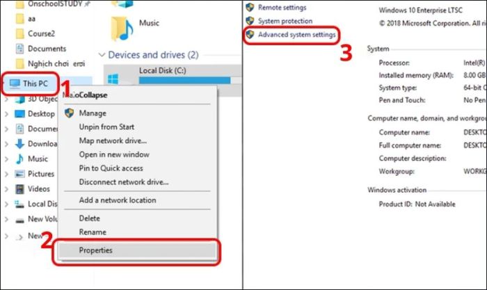 Hướng dẫn thiết lập RAM ảo cho laptop Windows 10, 11 qua This PC