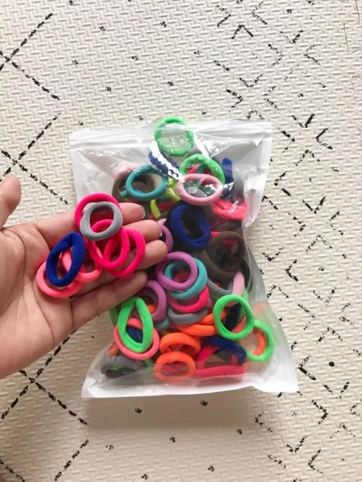 Photo of the hair ties shared by a reviewer