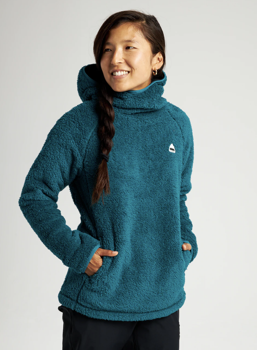Model styled in a pullover by Burton