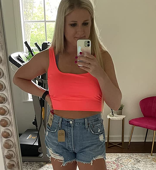 Image of a reviewer wearing a pink top