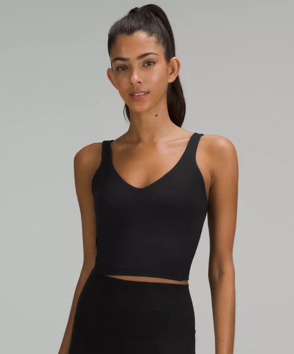 A black ribbed tank top