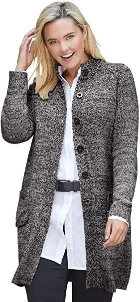 Graphic black-and-white marling makes bold style statements