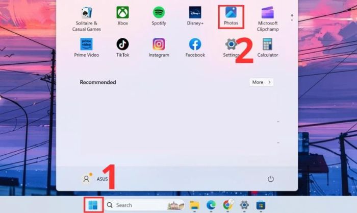 Cách thay đổi hình nền bằng ứng dụng Photos trên máy tính Windows 11