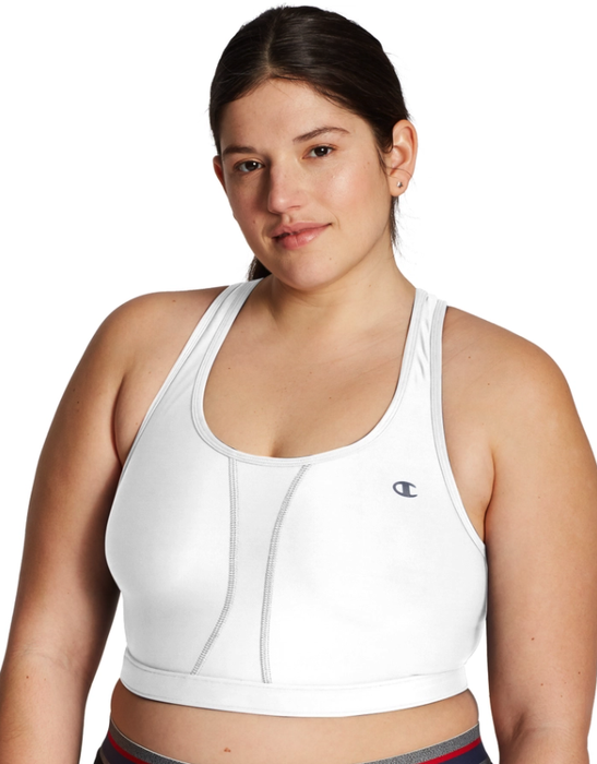 Model showing off the white bra