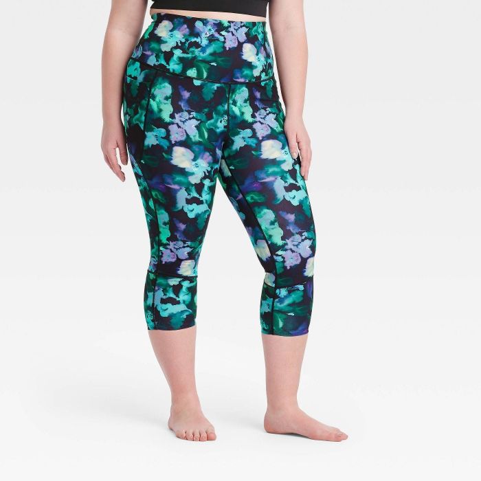 The leggings in a floral print design