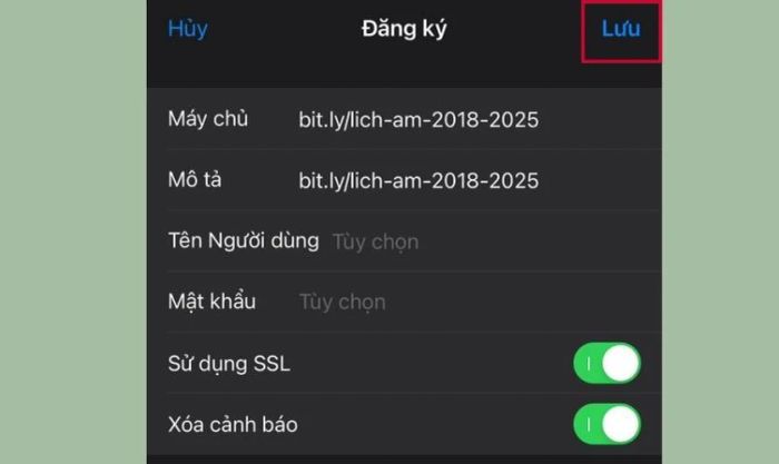 Hoàn thành việc cài thêm lịch vạn niên trên iPhone