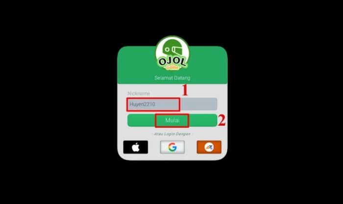 Cách đăng ký tài khoản để chơi Ojol The Game
