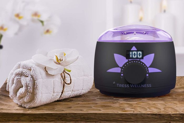 Tress Wellness home waxing warmer kit.