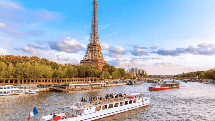 Cruising on the Seine River in Paris