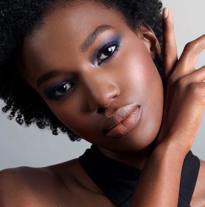 Model wearing the bold eyeliner look