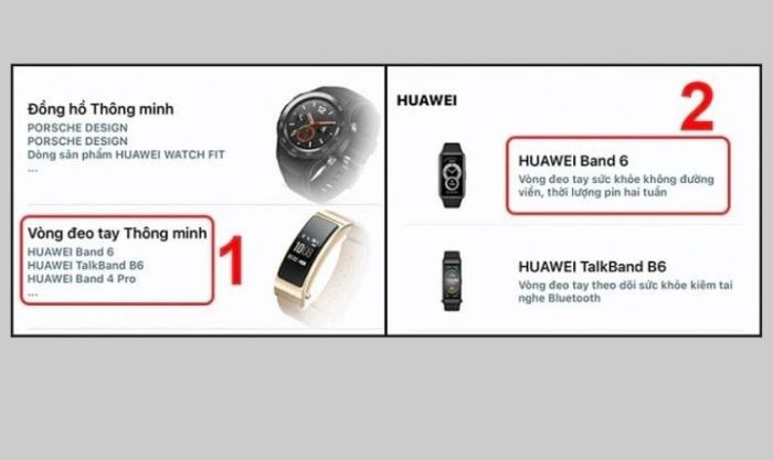 Lựa chọn loại đồng hồ thông minh bạn muốn kết nối.