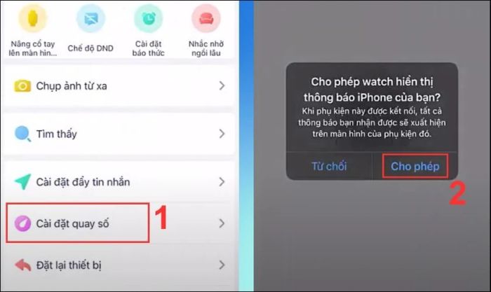 Cách thay đổi giao diện đồng hồ trong mục Cài đặt quay số