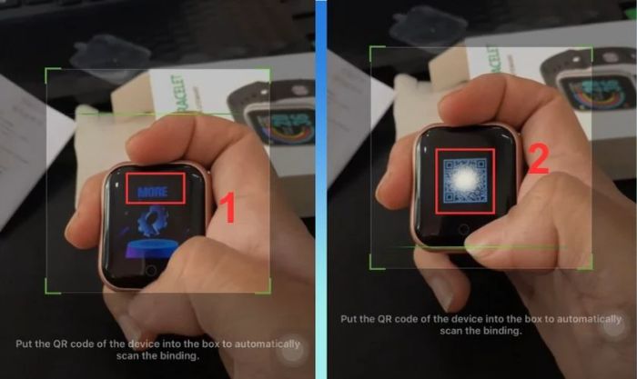 Nhấn liên tục vào nút Home và quét mã QR