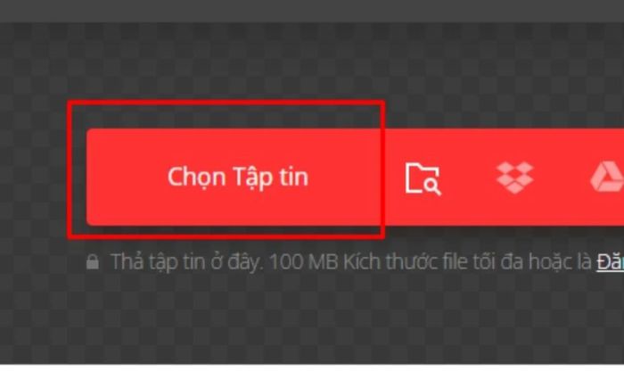 Lựa chọn file cần chuyển đổi sang định dạng Excel
