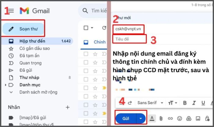 Hướng dẫn đăng ký sim chính chủ VinaPhone tại nhà qua email