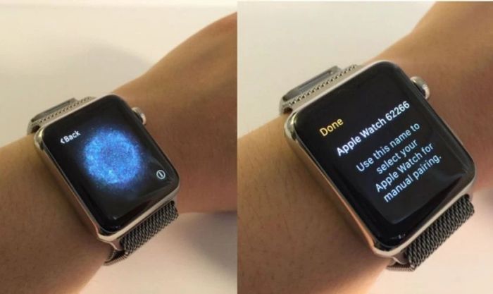 Bạn đã có thể tìm thấy tên Apple Watch của mình để tiến hành ghép đôi.