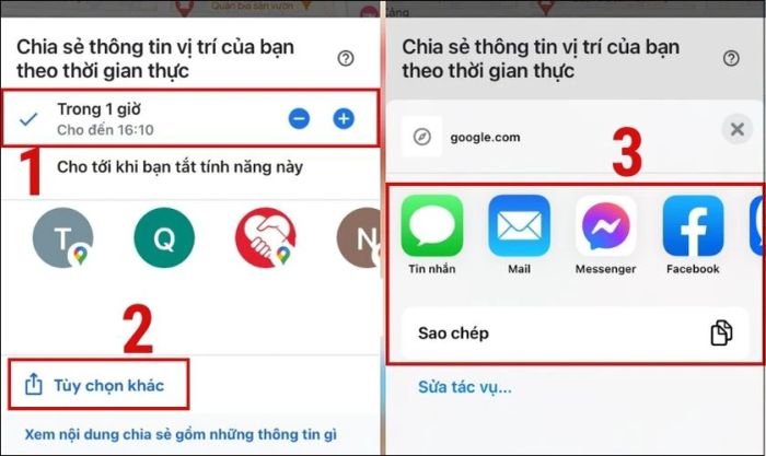 Cách cài đặt và chia sẻ vị trí giữa hai điện thoại Android và iPhone