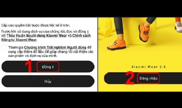 Nhấn vào ô Đồng ý và Đăng nhập để tạo tài khoản của bạn.