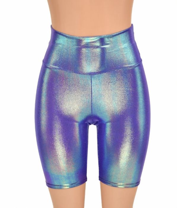The shorts displayed on a mannequin.