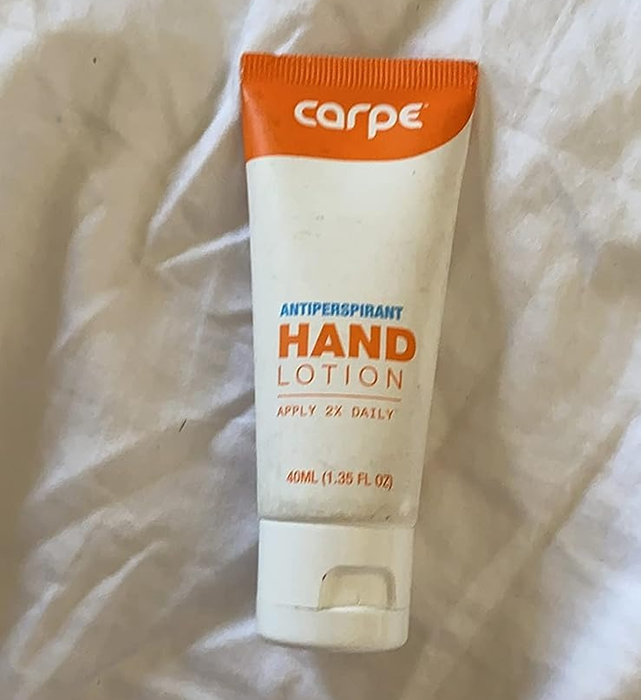 reviewer image of the lotion tube
