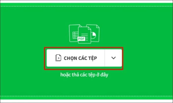 Nhấn vào mục Chọn tệp cần tải lên
