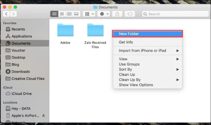 Hướng dẫn cách tạo file trên MacBook một cách dễ dàng