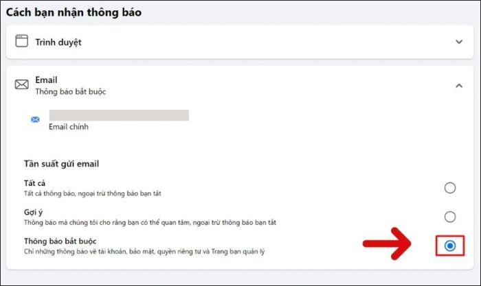Nhấn vào Cài đặt