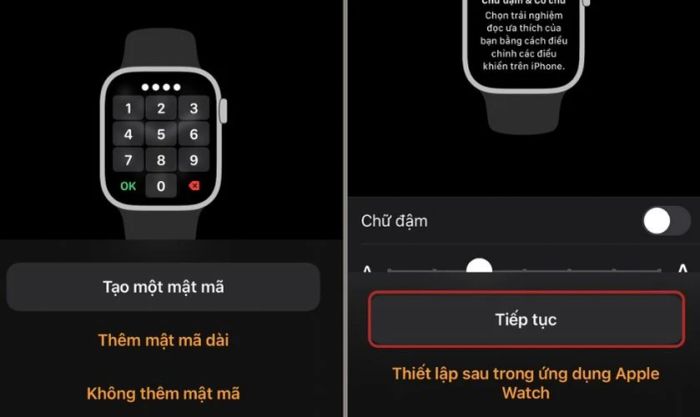 Thiết lập mật mã bảo mật cho Apple Watch của bạn
