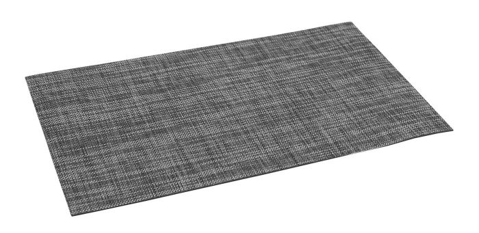 A gray pet feeding mat.