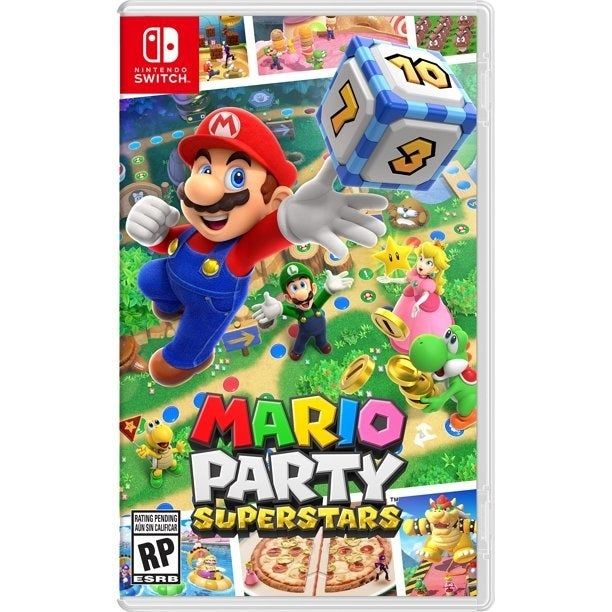 the game case for Mario Party Superstars on Nintendo Switch