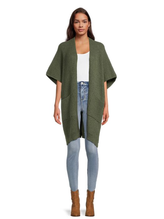 Model showing off the sea turtle green cape
