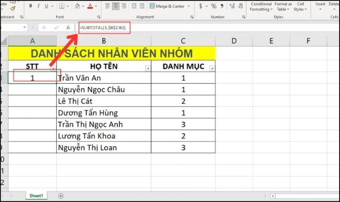 Tạo số thứ tự nhanh chóng
