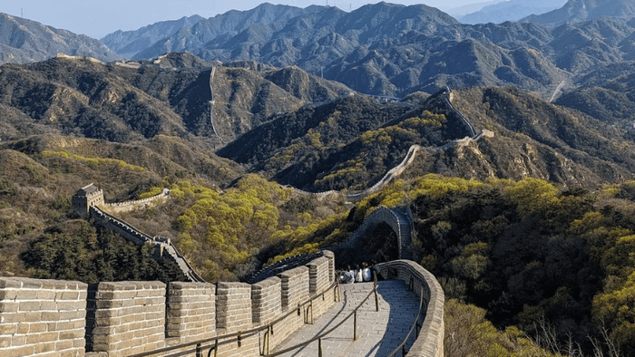 Badaling in the grand panorama of the Great Wall of China