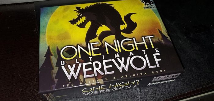 The reviewer shared an image of the game box for One Night Ultimate Werewolf.