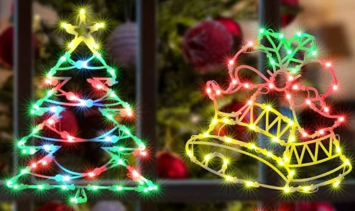 Treo đèn LED xung quanh cửa sổ