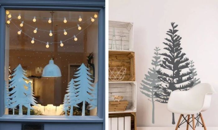 Vẽ hình cây thông Noel đơn giản mà ấn tượng