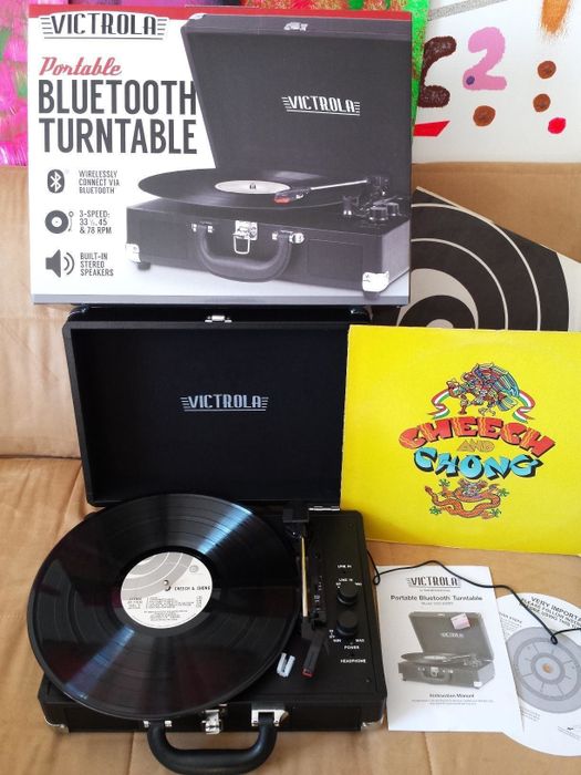 A reviewer’s photo of the turntable