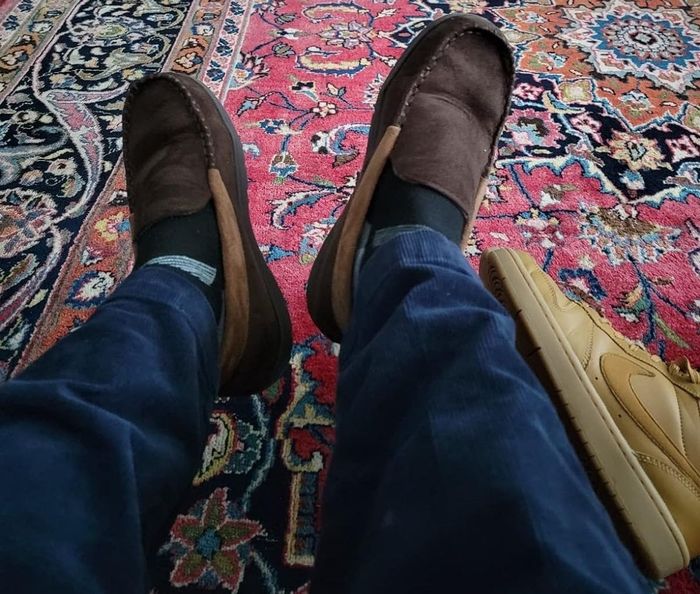 Customer showcasing the shoes