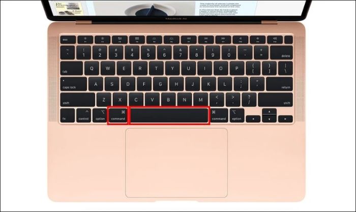 Sử dụng tổ hợp phím để chuyển đổi ngôn ngữ bàn phím trên MacBook một cách nhanh chóng.