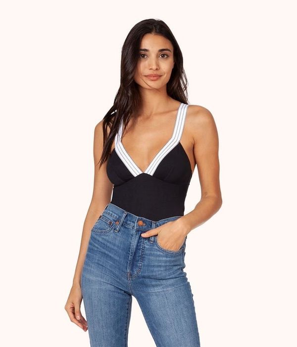 A model rocking the bodysuit