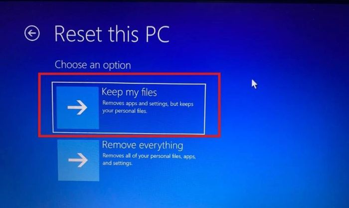 Chọn Keep this file để tiếp tục quá trình khôi phục dữ liệu