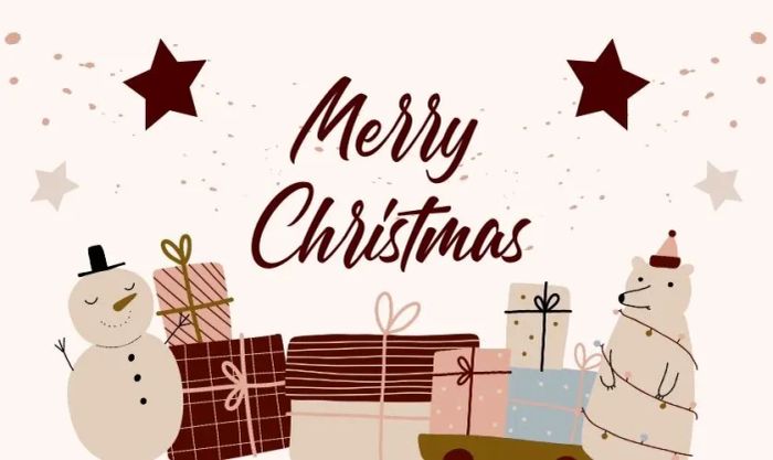 Mẫu phông chữ dành cho Noel