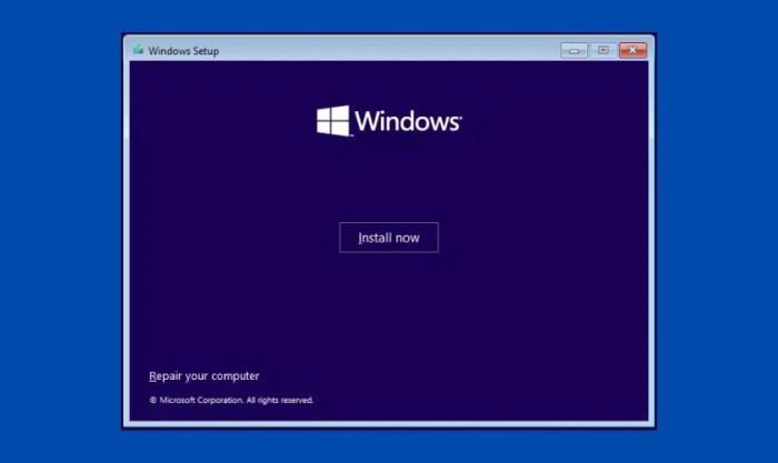 Cài đặt lại Windows 11 bằng bản quyền để reset hệ điều hành.