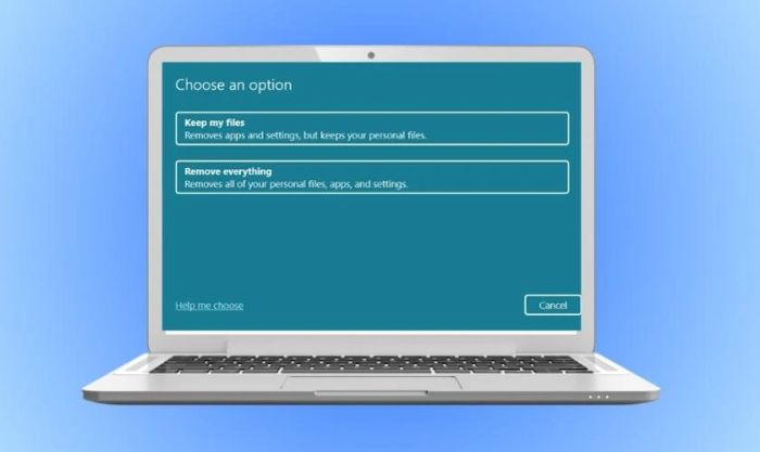 Những điều cần lưu ý khi reset laptop Windows 11