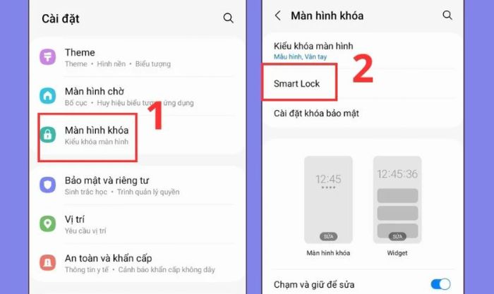 Hướng dẫn mở khóa Samsung bằng tính năng Smart Lock