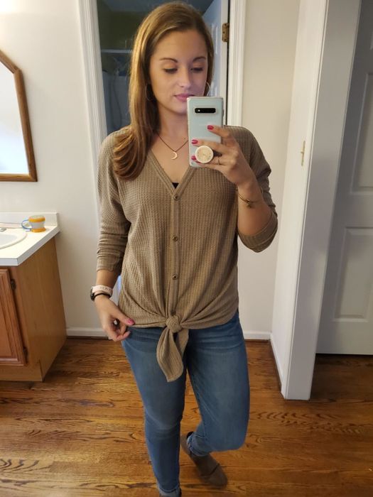 The same shirt available in a short-sleeve version