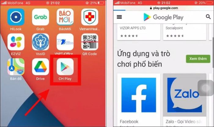 Khám phá giao diện của CH Play ngay sau khi cài đặt thành công trên iPhone của bạn