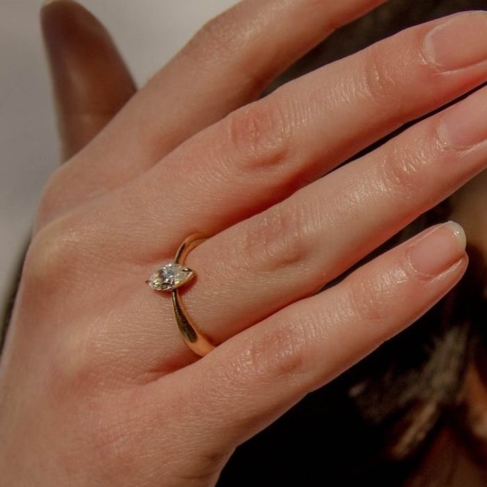 model showcasing the ring